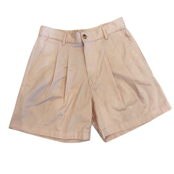 Like new! Levis' Premium Pleated Trouser High Waist Shorts in Pale Pink Size 27 - Picture 4 of 13